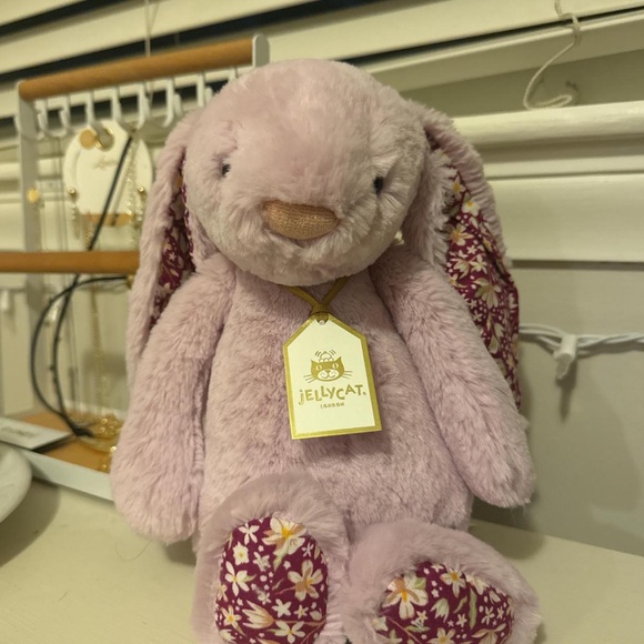 NWT Authentic Jellycat Thistlepop Blossom Luxe Bunny - Picture 4 of 5